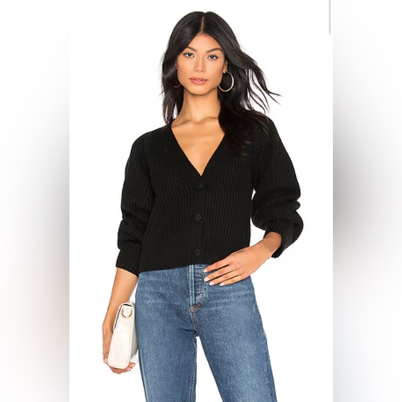 Theory Sweaters - EUC Theory the Sculpted Sleeve Cable Thick Knit Cardigan Sweater